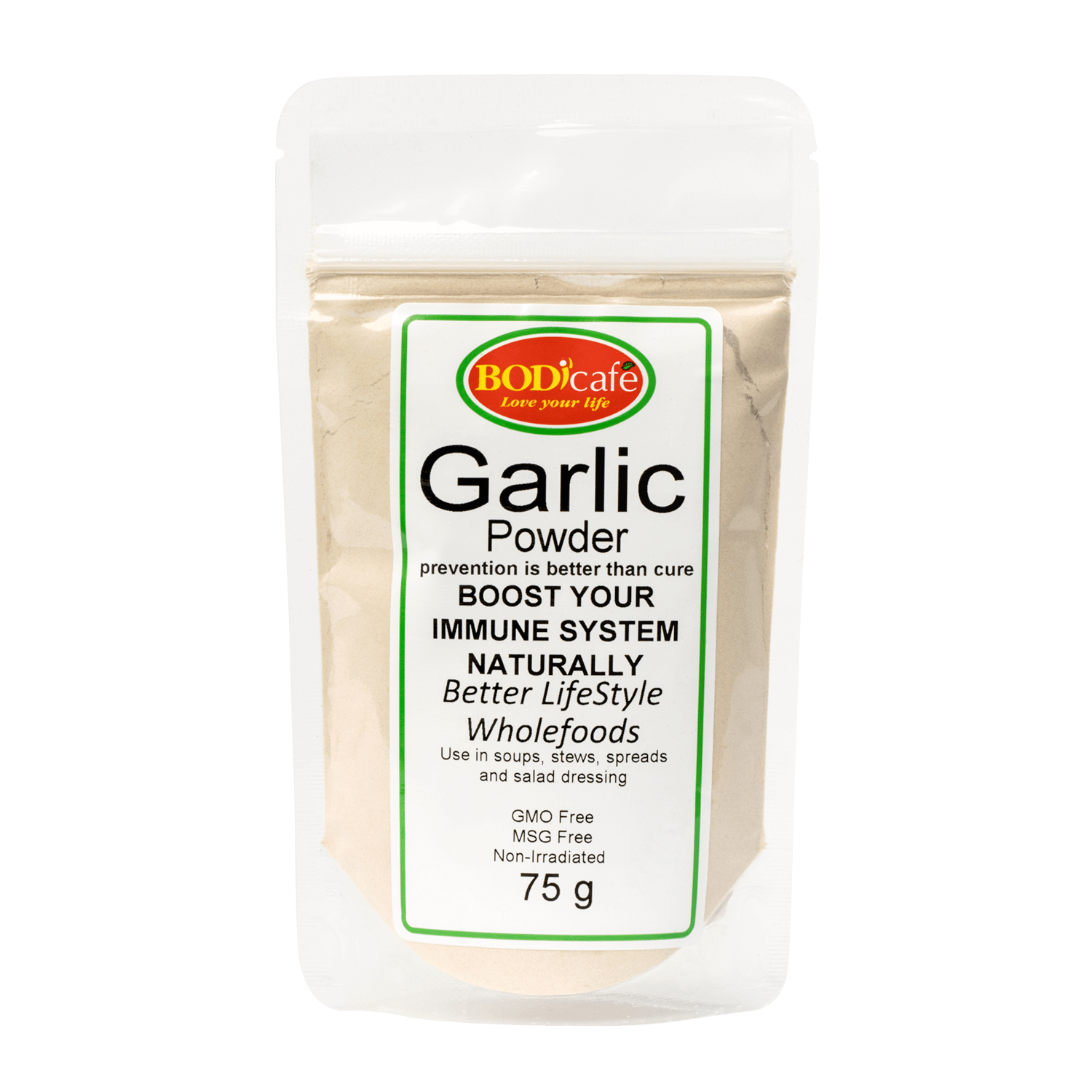 Garlic Powder 75g | Seasonings | Bodicafe