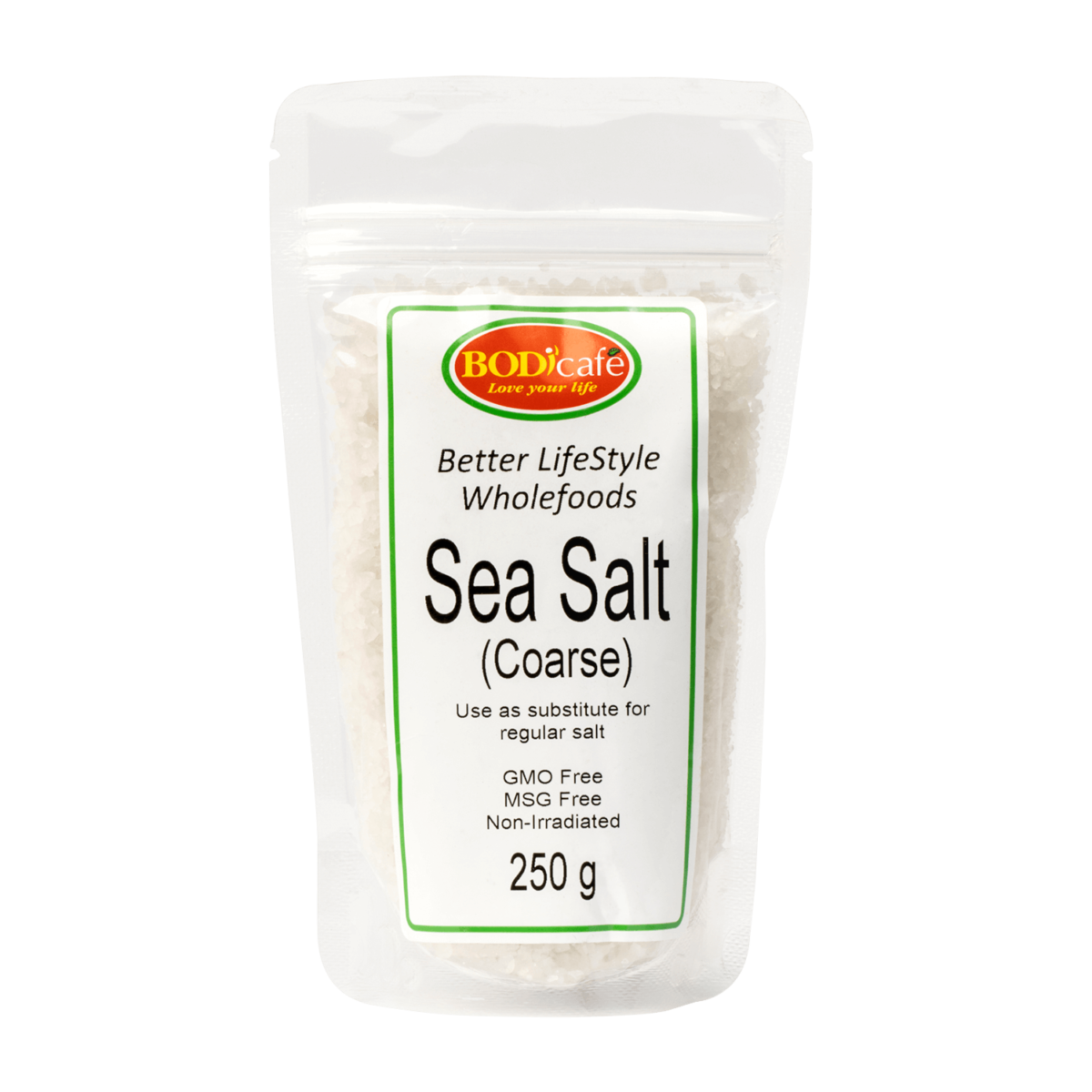 Sea Salt (Coarse) 250g Bodicafe