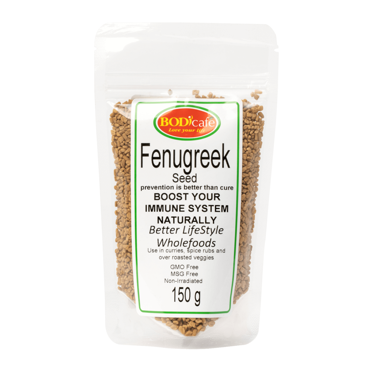 Fenugreek Seeds 150g Bodicafe