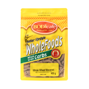 Macaroni (Whole Wheat) 450g | Wholegrains Carbs | Bodicafe