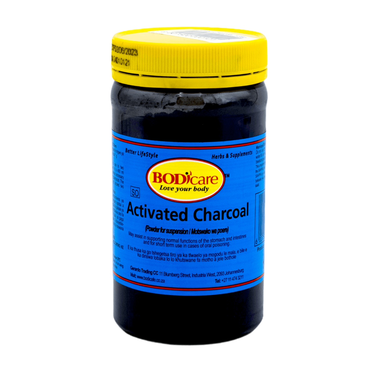 Activated Charcoal 125g Bodicafe